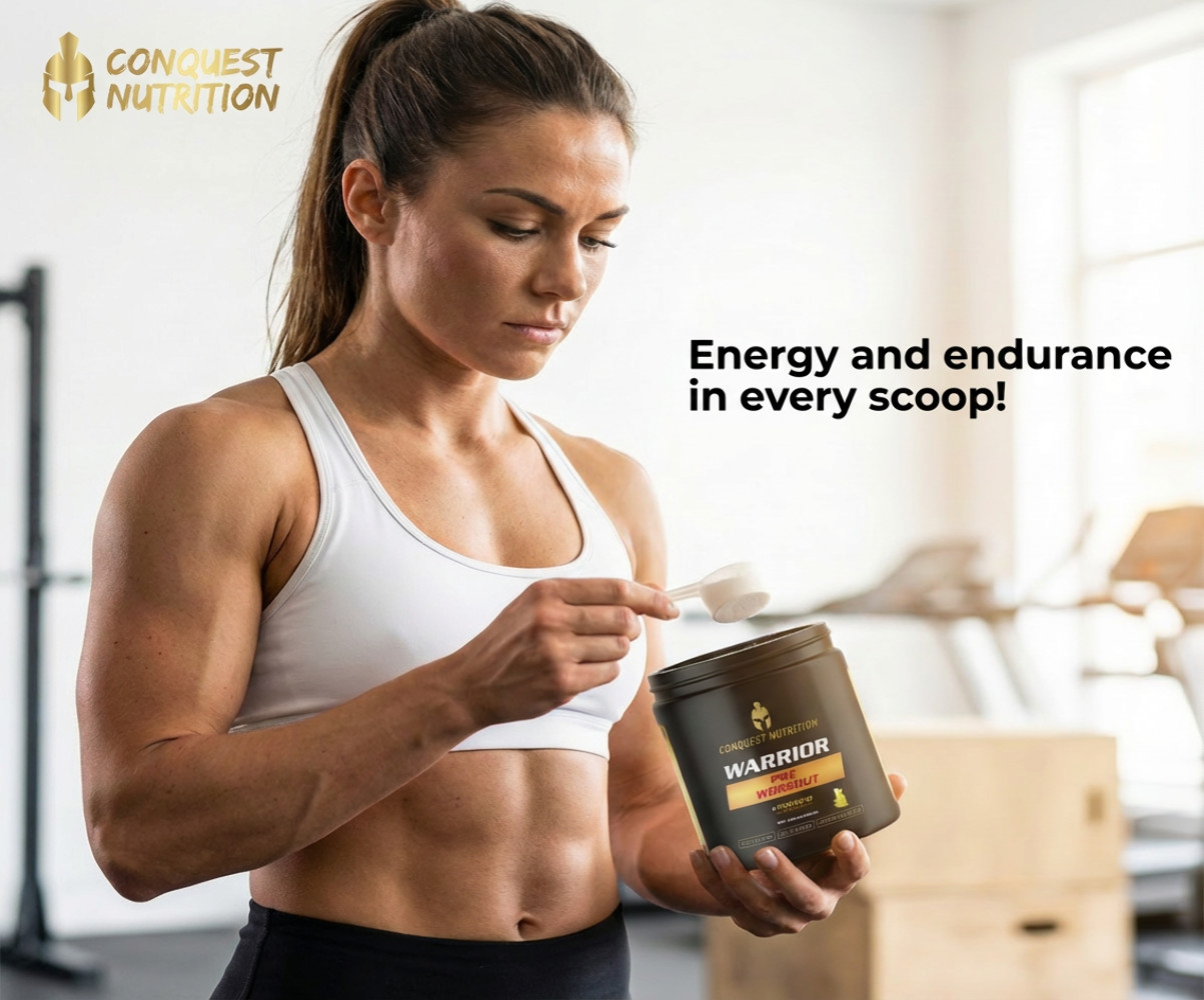 Conquest Warrior Pre Workout Lemonade 30 Servings Energy Endurance Focus Pump