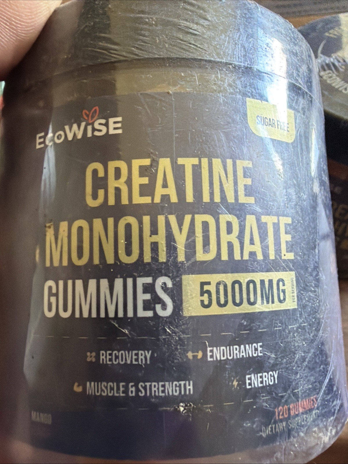 10 Pack EcoWISE Creatine Monohydrate Gummies 5000mg Mango Flavor 120 Ct 5/2026