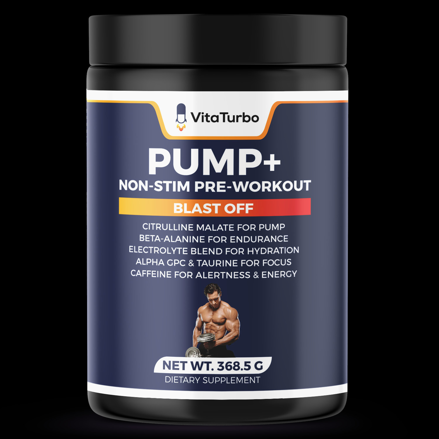 Pump Non-Stim Pre-Workout 368.5g Energy, Focus & Pump Support