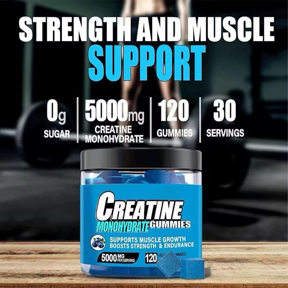 Sugar Free Creatine Monohydrate Gummies -5g of Creatine Monohydrate 150 Count