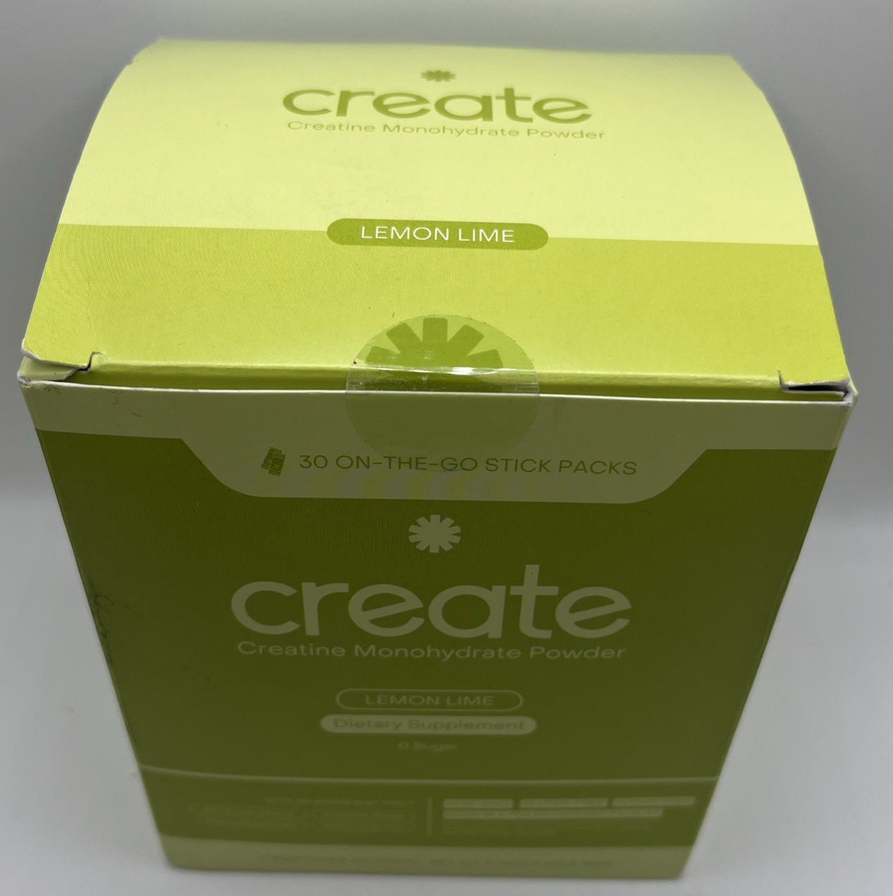 Create Creatine Monohydrate Powder Lemon Lime Dietary Supp. 30 Packs. EXP : 8/27
