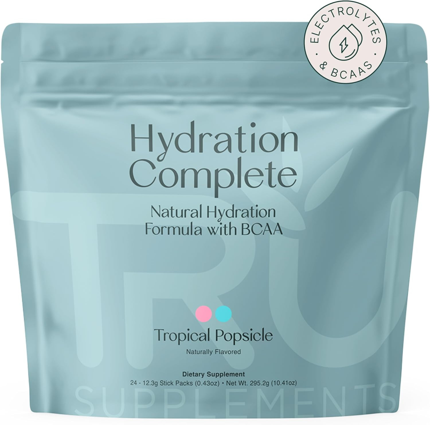 Hydration Complete BCAA, Plant Based Amino Acids + Pink Himalayan Salt, Electrol