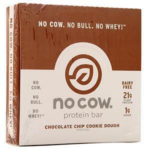D’s Naturals No Cow Protein Bar Chocolate Chip Cookie Dough 12 bars