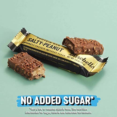 Barebells Protein Bars Salty Peanut – 12 Count, 1.9oz Bars – Protein Snacks w…