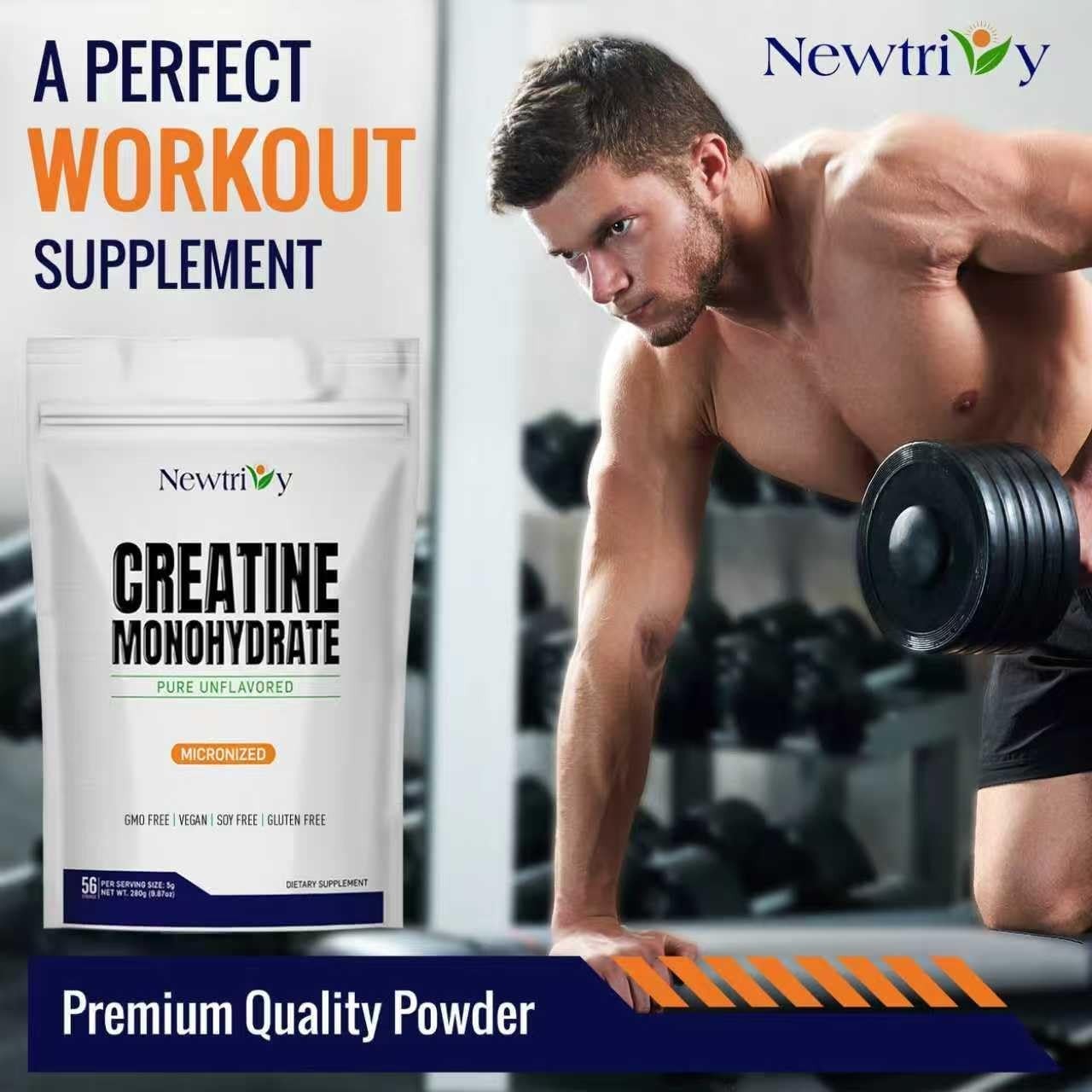Unflavored Micronized Creatine Monohydrate 280g for Enhanced Performance