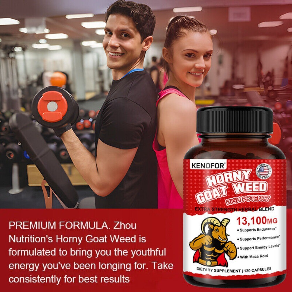 Horny Goat Weed Complex | 13,100 mg | 120 Capsules | Vegetarian | by KENOFOR