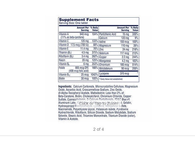 One A Day MEN’s 50+ Healthy Advantage Multivitamin Supplement 300 Tablets