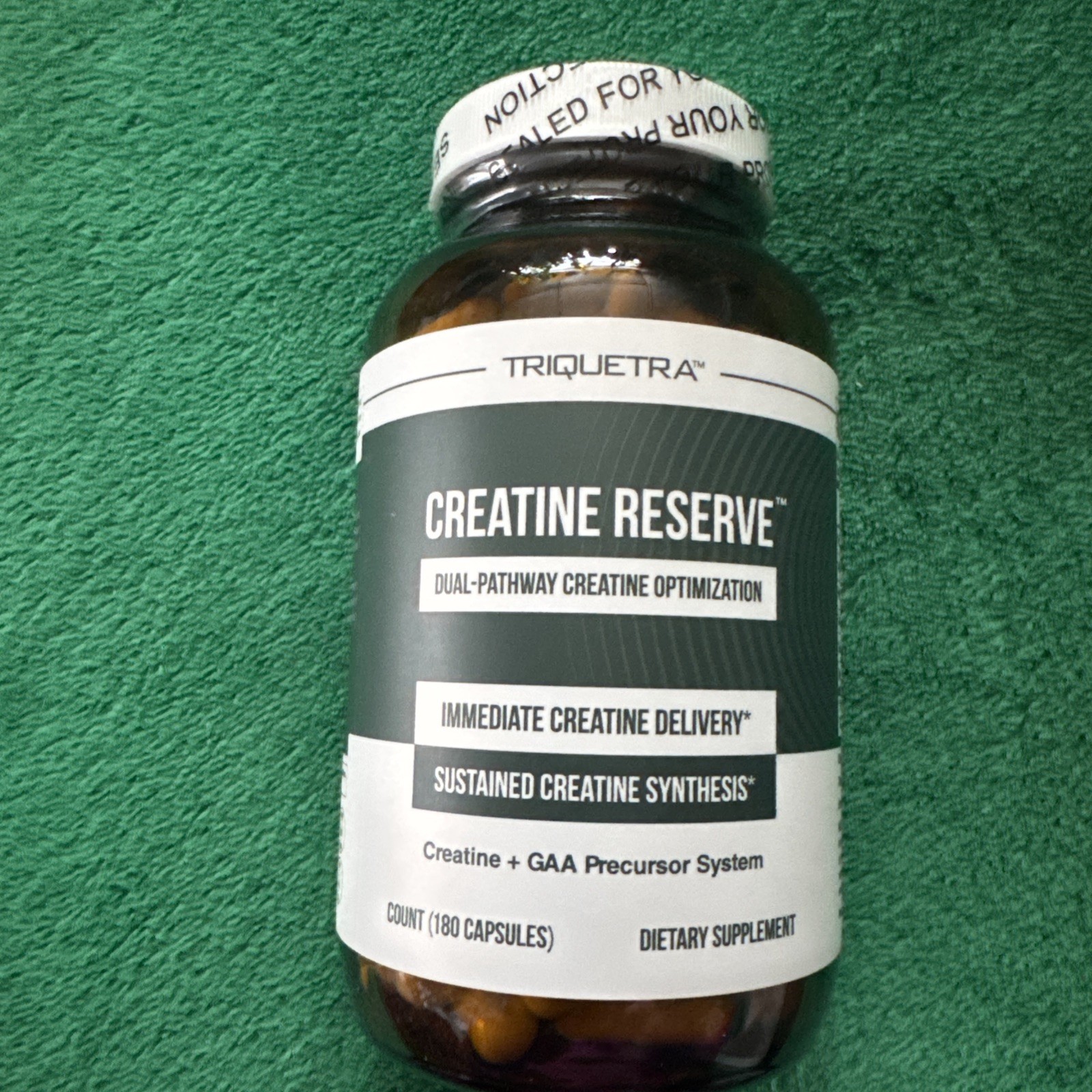 Creatine Reserve – Creatine Monohydrate +GAA with B Vitamins & Taurine 180 Caps