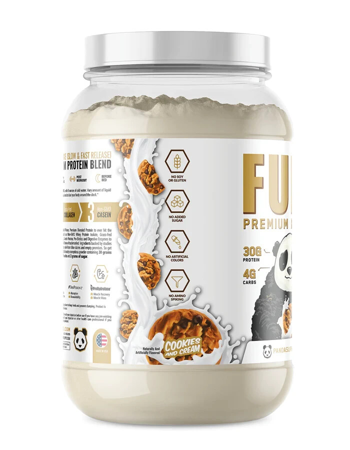 Panda Supps Fuel Premium Whey Casein Collagen Protein Blend 25 Serving 5 Flavors