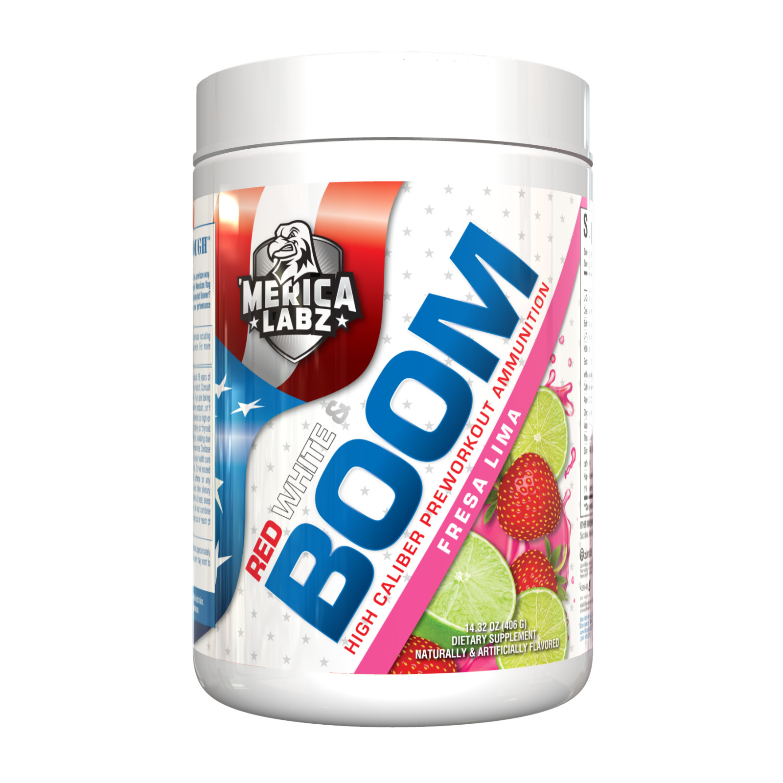 ‘Merica Labz RED WHITE & BOOM | High Caliber | FOCUS – ALL Flavors PREWORKOUT
