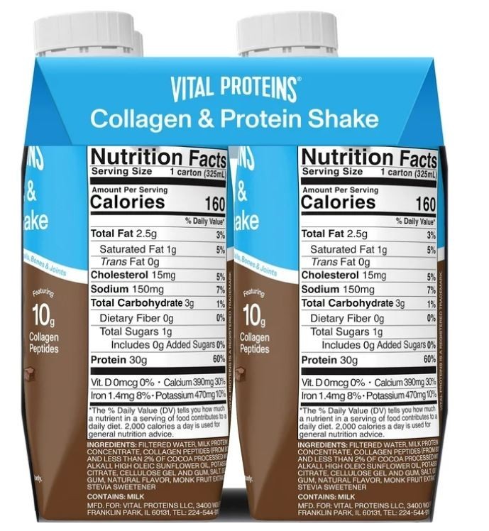 Vital Proteins® Chocolate Collagen & Protein Shake, 30g Total Protein Including
