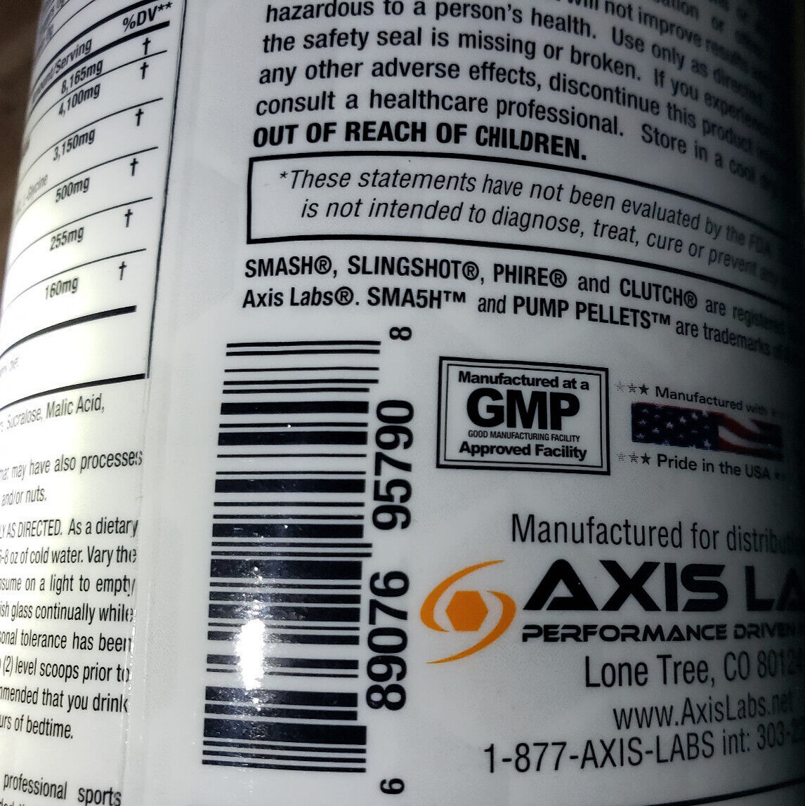 Axis Labs Sma5h Compound 5 – Watermelon 45 Servings – Best Date 12/2024