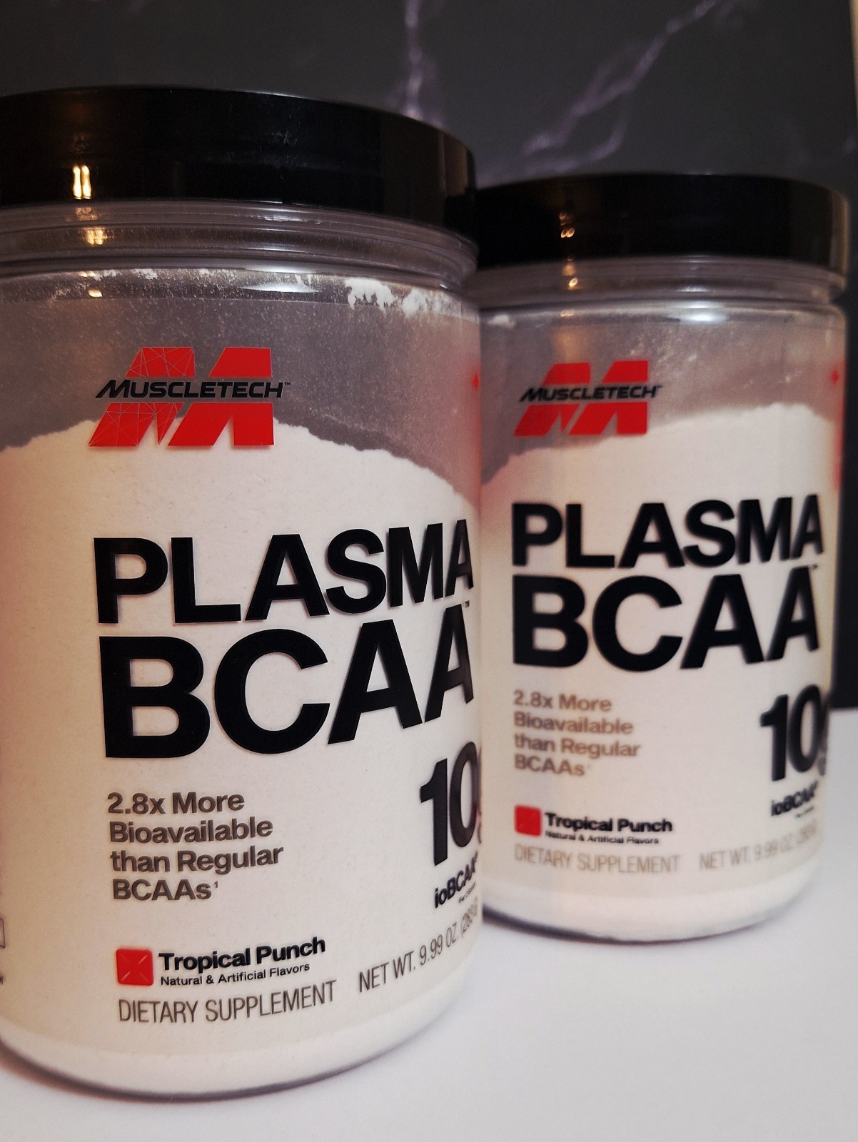2 Tubs MuscleTech Plasma BCAA, Fruit Punch, 30 Serv, Fast Absorption, 05/2028✨️