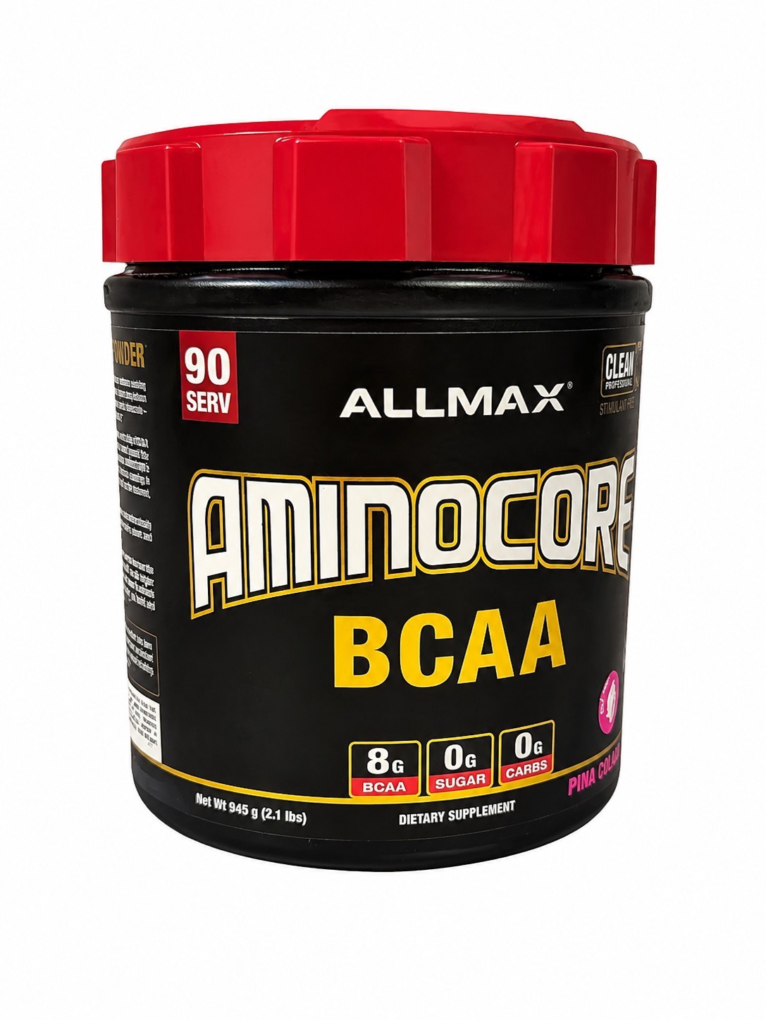 ALLMAX Aminocore BCAA Pina Colada 945g 2.1 lb 90 Servings New Sealed Unopened