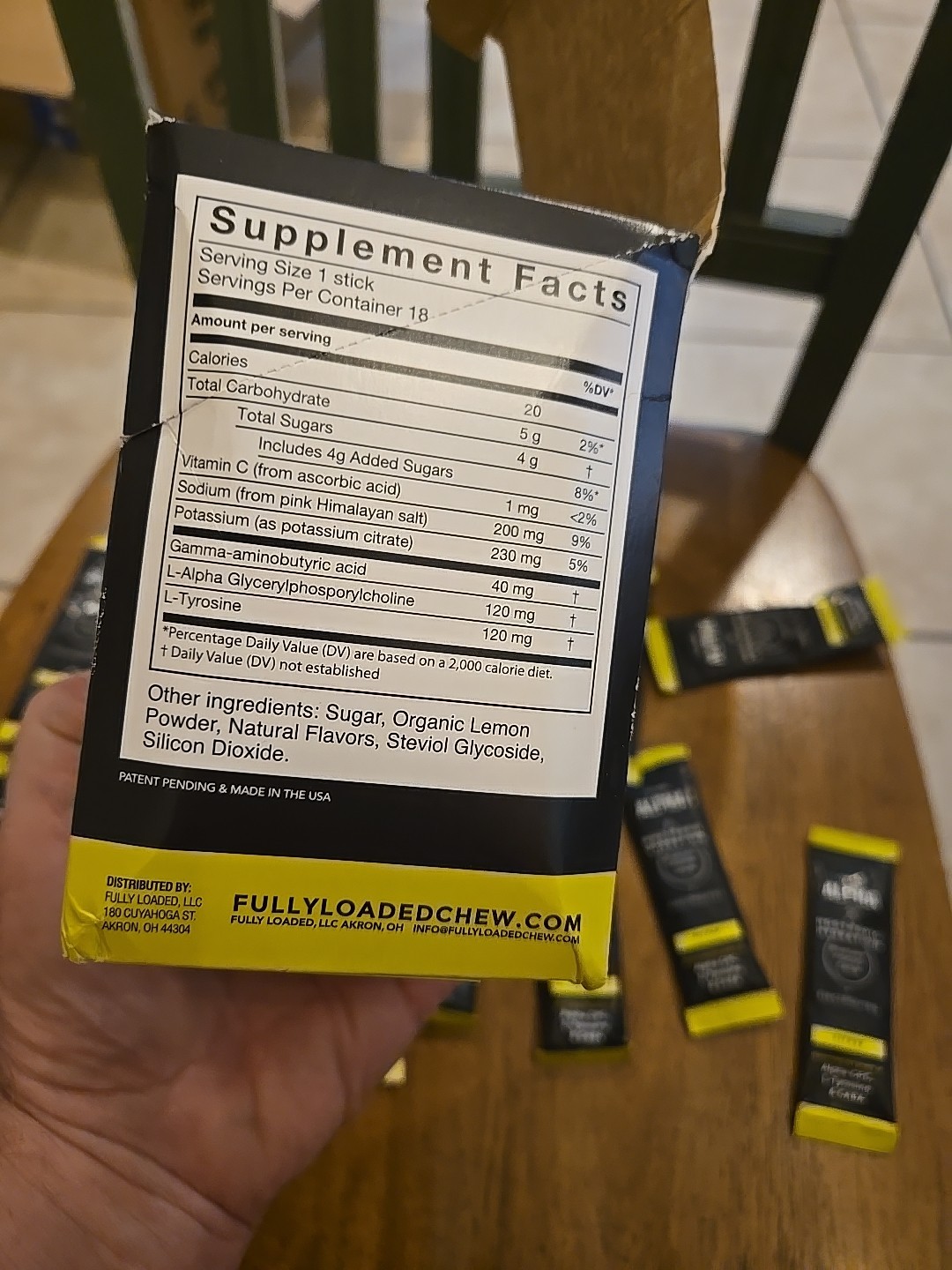 Fully Loaded Alpha Fuel Nootropic Hydration Memory Calm +;Electrolytes Citrus
