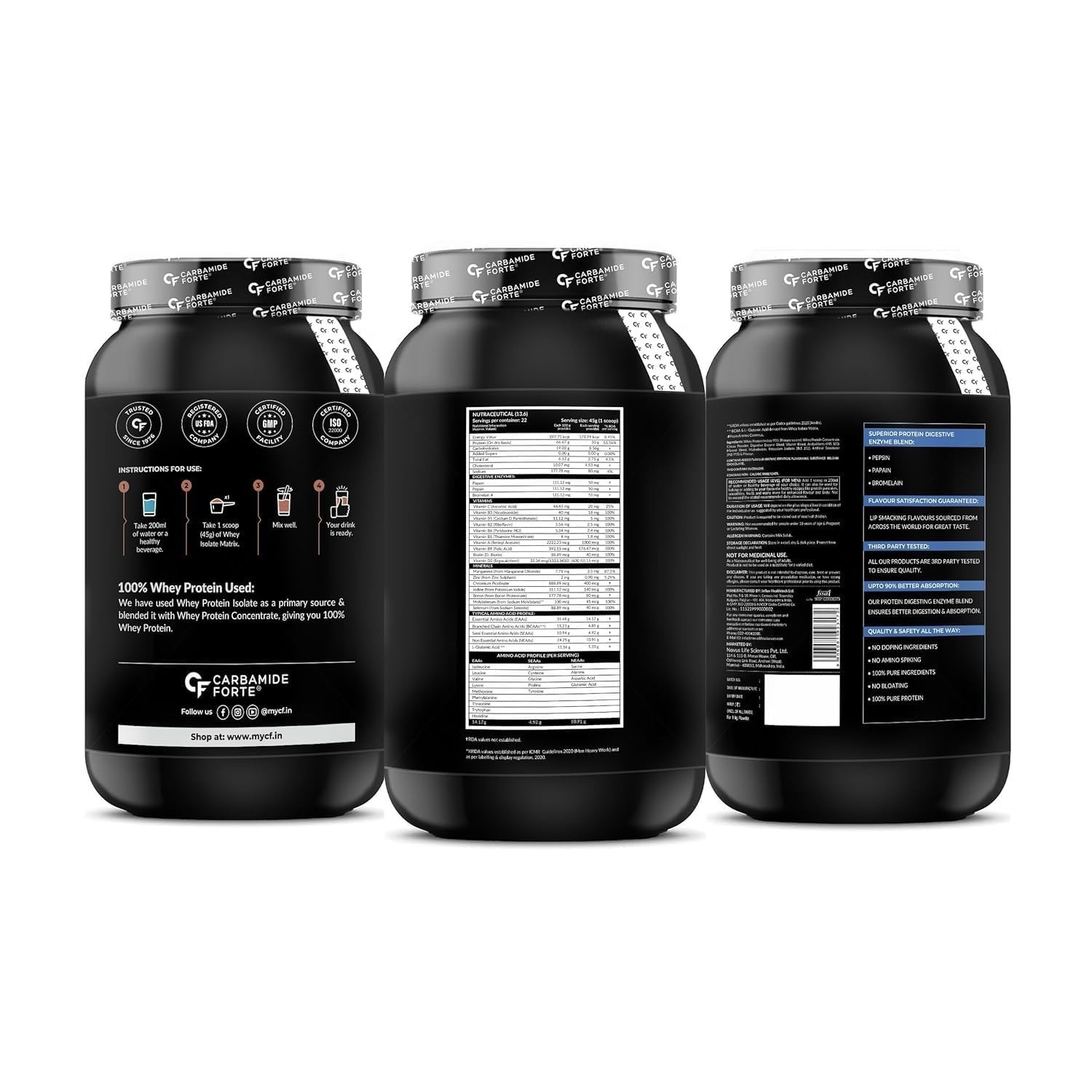 Whey Isolate Protein Powder | 30g Protein | Belgian Chocolate Flavour -1kg