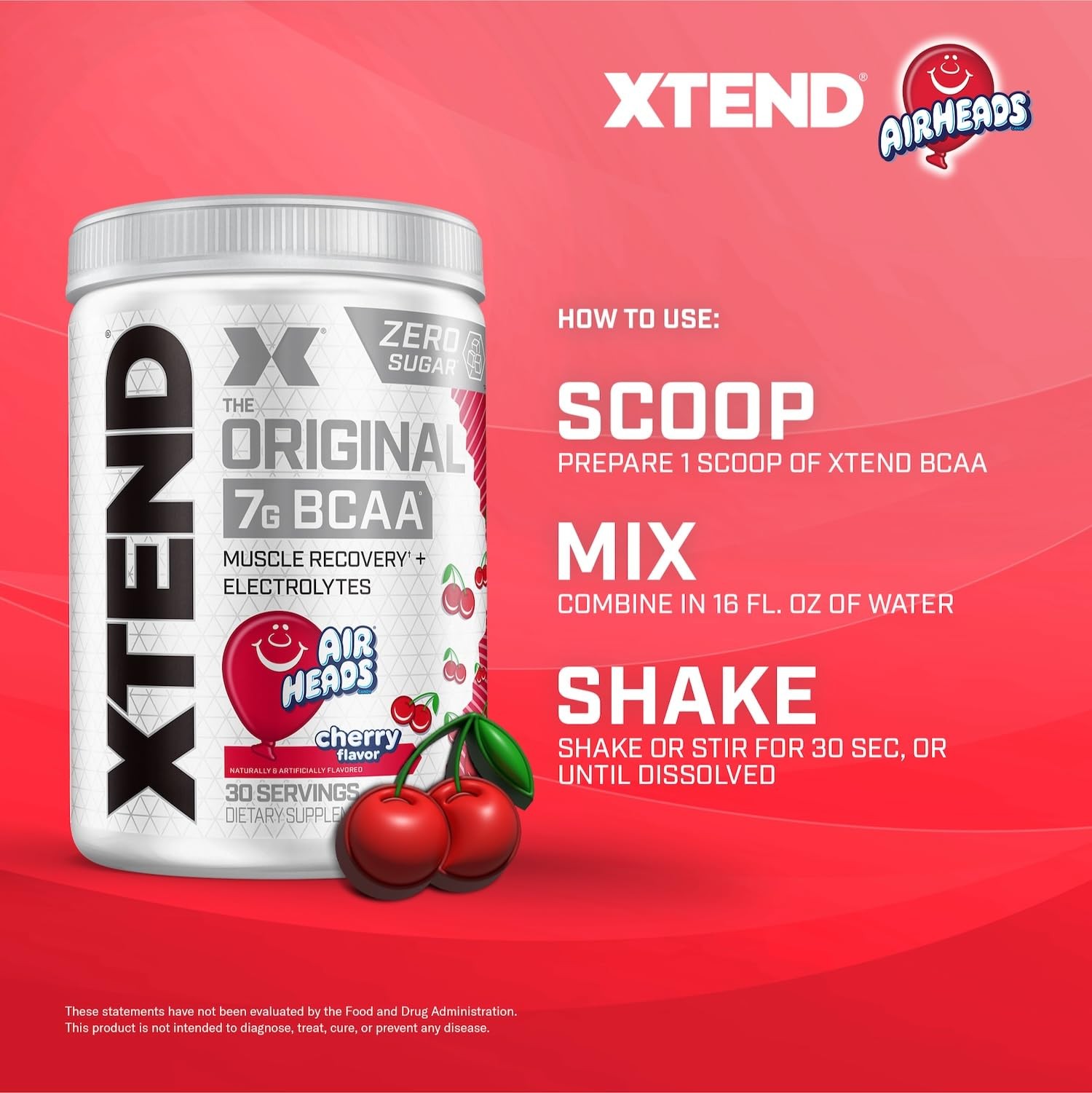 Xtend BCAA Powder Airheads Candy Flavor 30 Servings