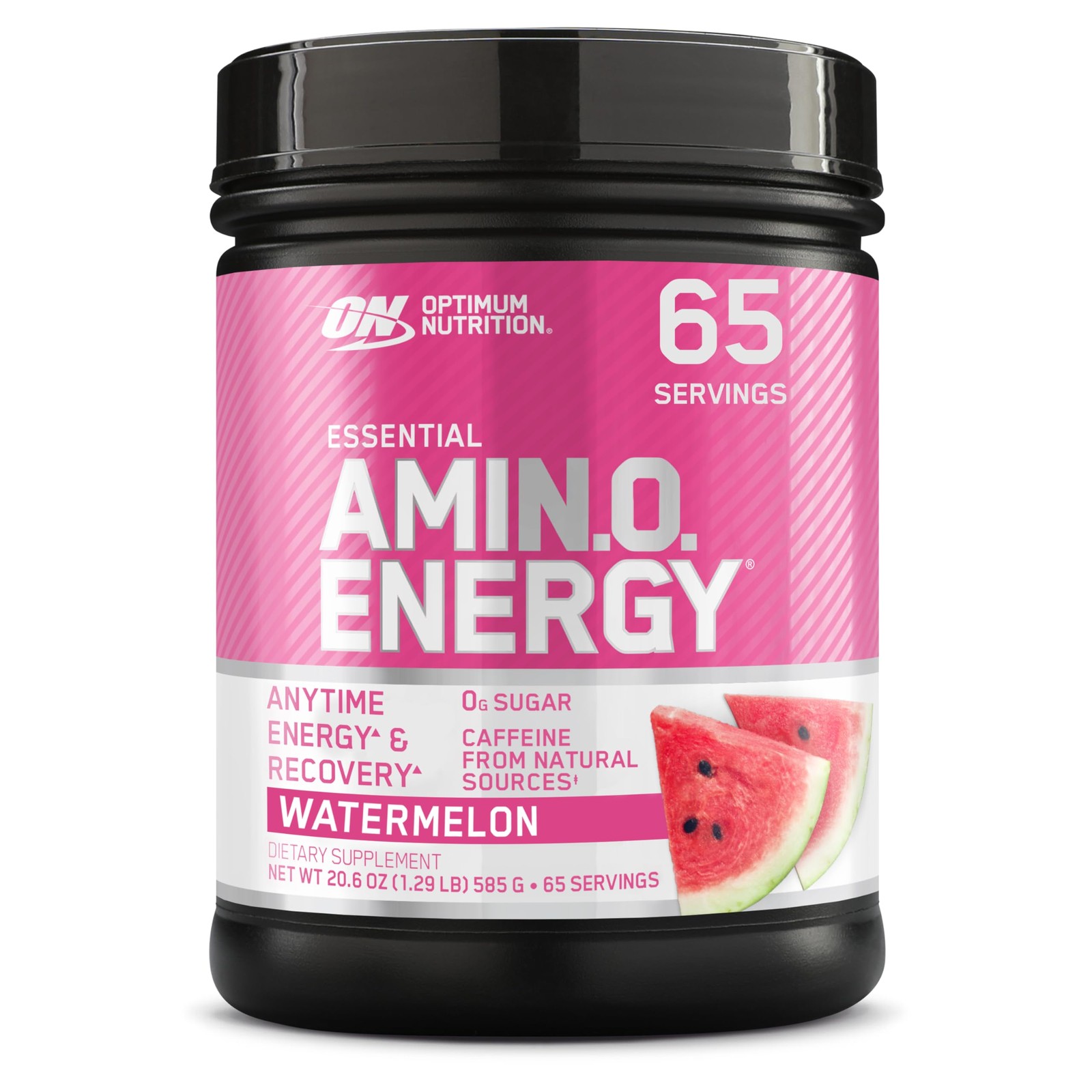 Amino Energy Pre Workout Powder BCAA Green Tea Watermelon 65 Servings Optimum