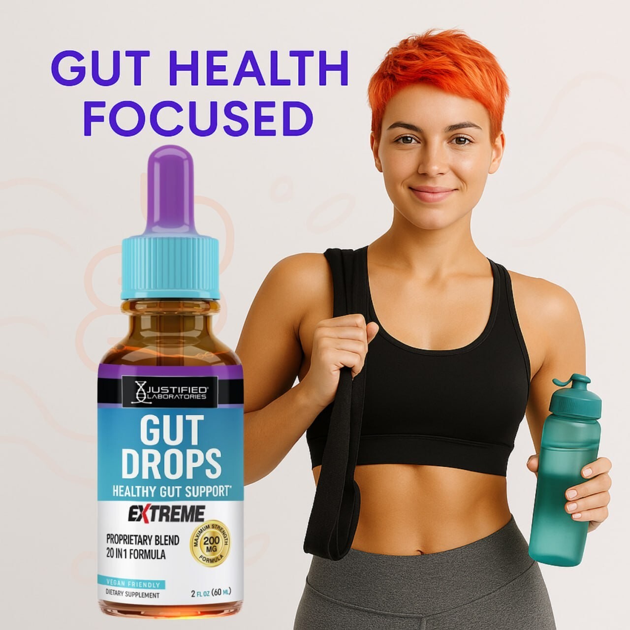 Gut Drops Extreme 200MG Healthy Gut Support Proprietary Blend 20-in-1 Formula