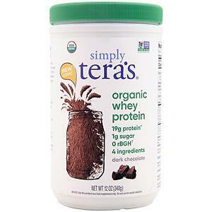 Tera’s Whey Simply Tera’s Organic Whey Protein Dark Chocolate 12 oz