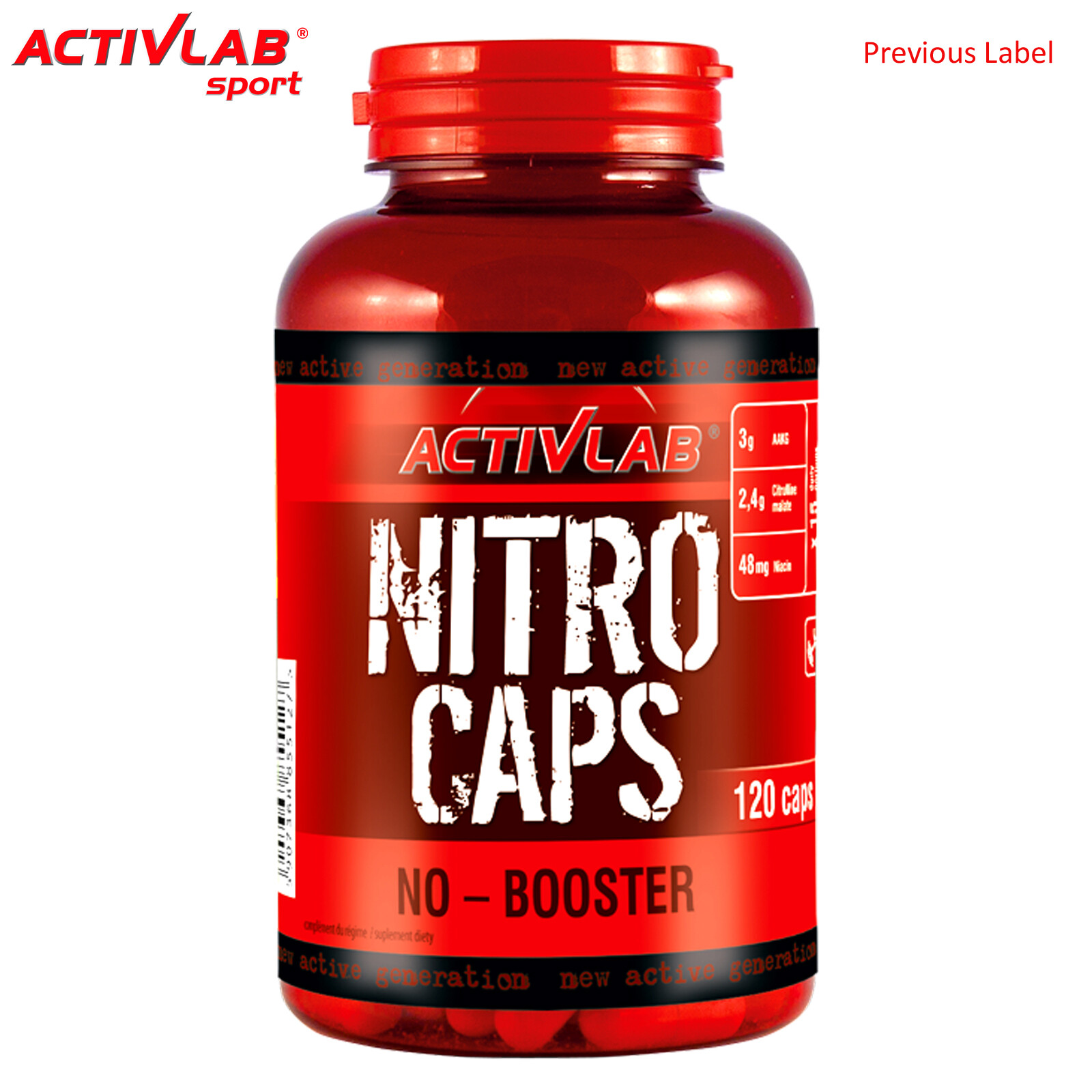 NITRO CAPS 120 – PreWorkout Arginine Nitric Oxide Booster Pump Pills Pre Workout