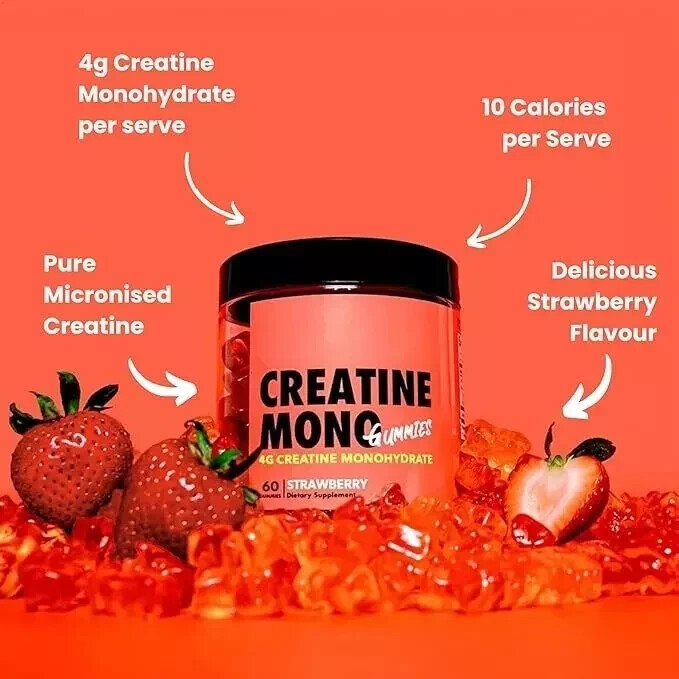 Preworkout Gummies and Creatine Gummies Twin Pack, Caffeine, Taurine + More