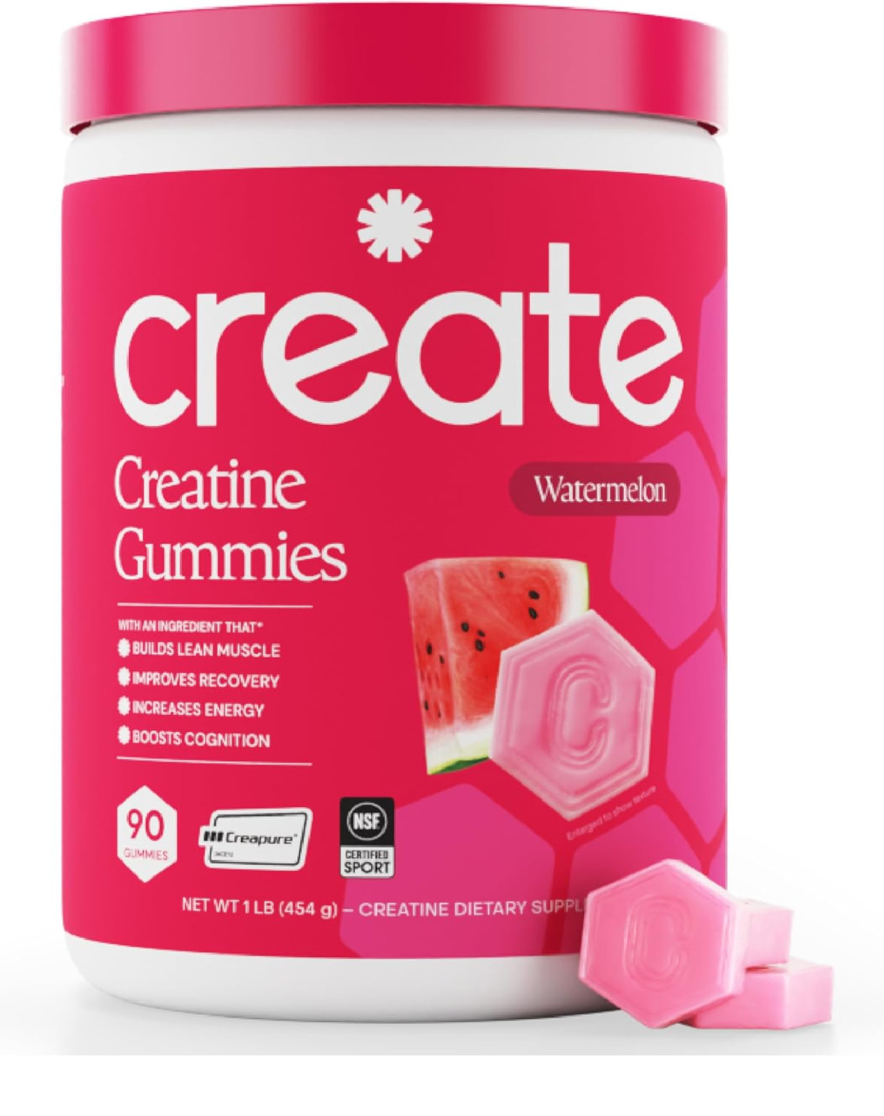 Create Creatine Monohydrate Gummies for Men & Women, Boost Focus, Strength, and