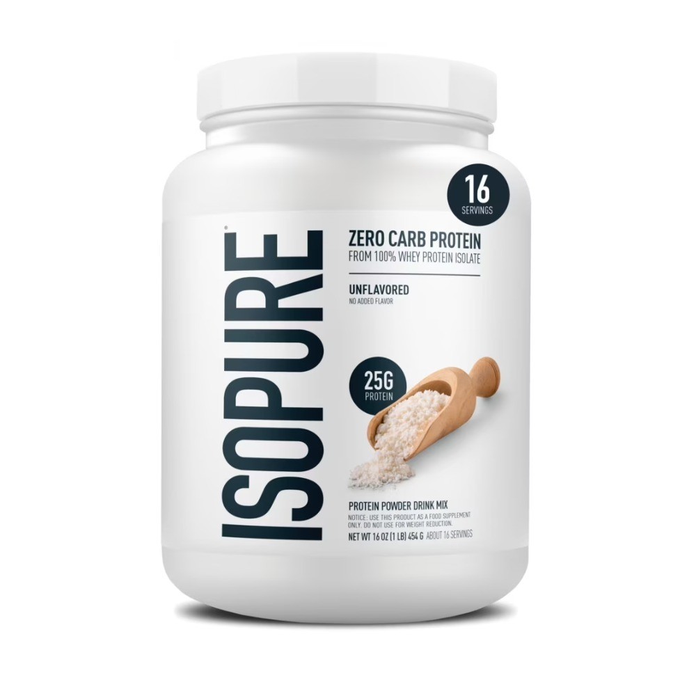 Unflavored Whey Protein Isolate Powder 25g per Serving 16 Servings Zero Carb