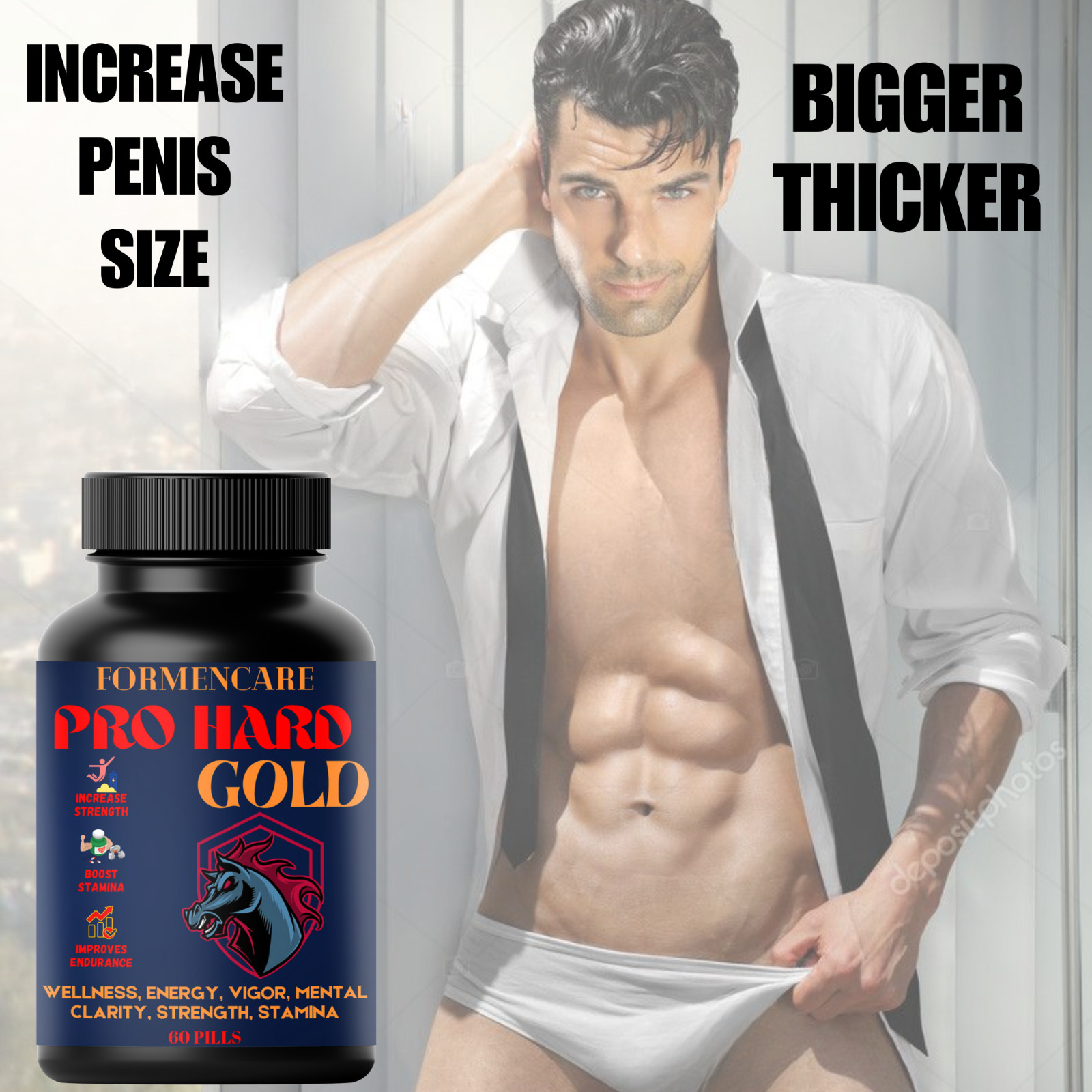 Erect-Man Extreme Potency Male Enhancement Pill! Last up to 3 Days! – 60 Pills !