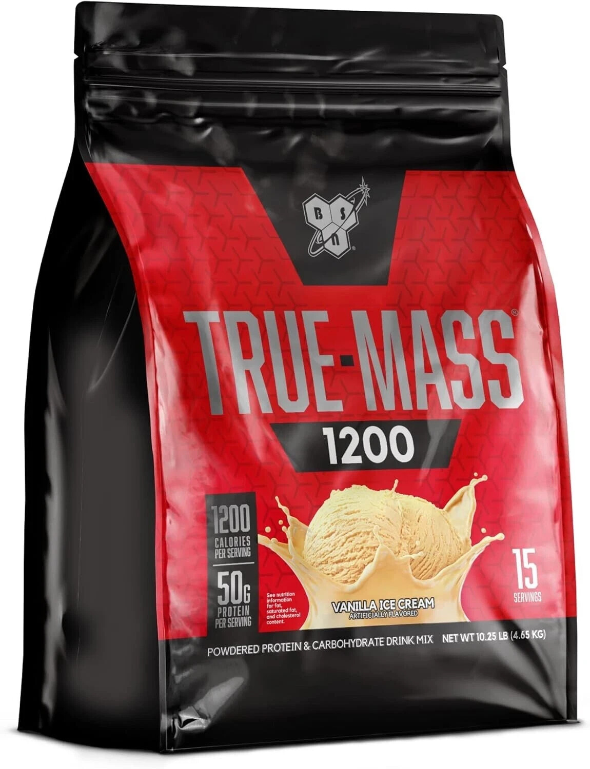 BSN True-Mass 1200 High Calorie Weight Mass Gainer 10.25LB Bags 3 Flavors New