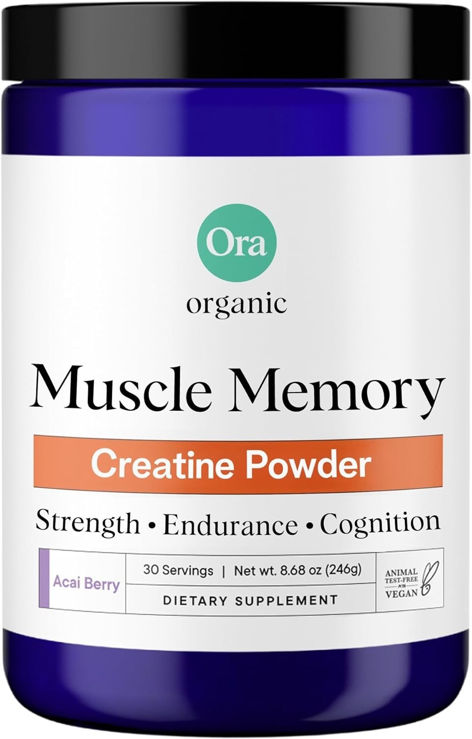 Ora Organic Creatine Monohydrate Powder – German-Sourced Creavitalis. Exp-09/27