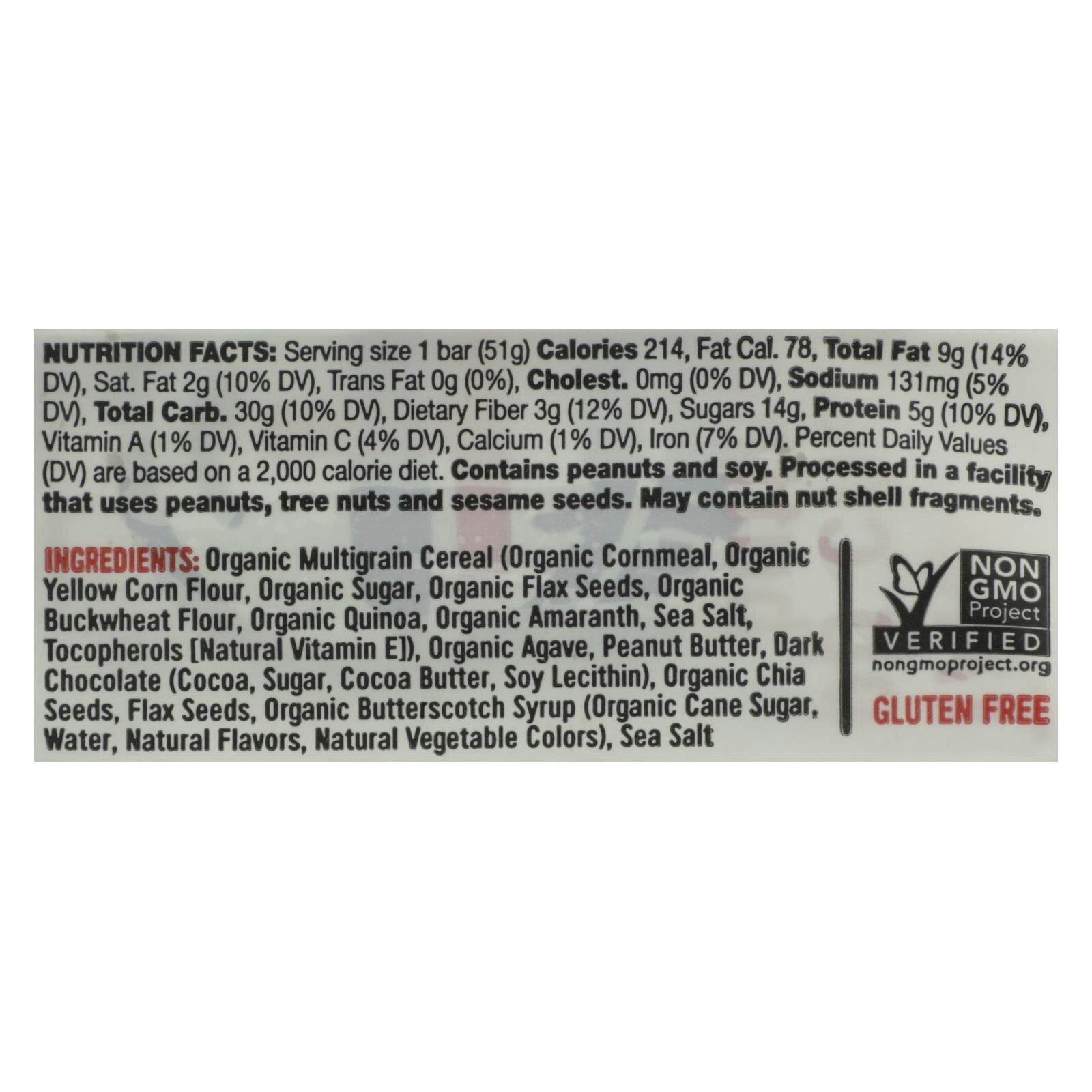 Taos Bakes Peanut Butter Chocolate Butterscotch Bar – 1.8 oz (Pack of 12)