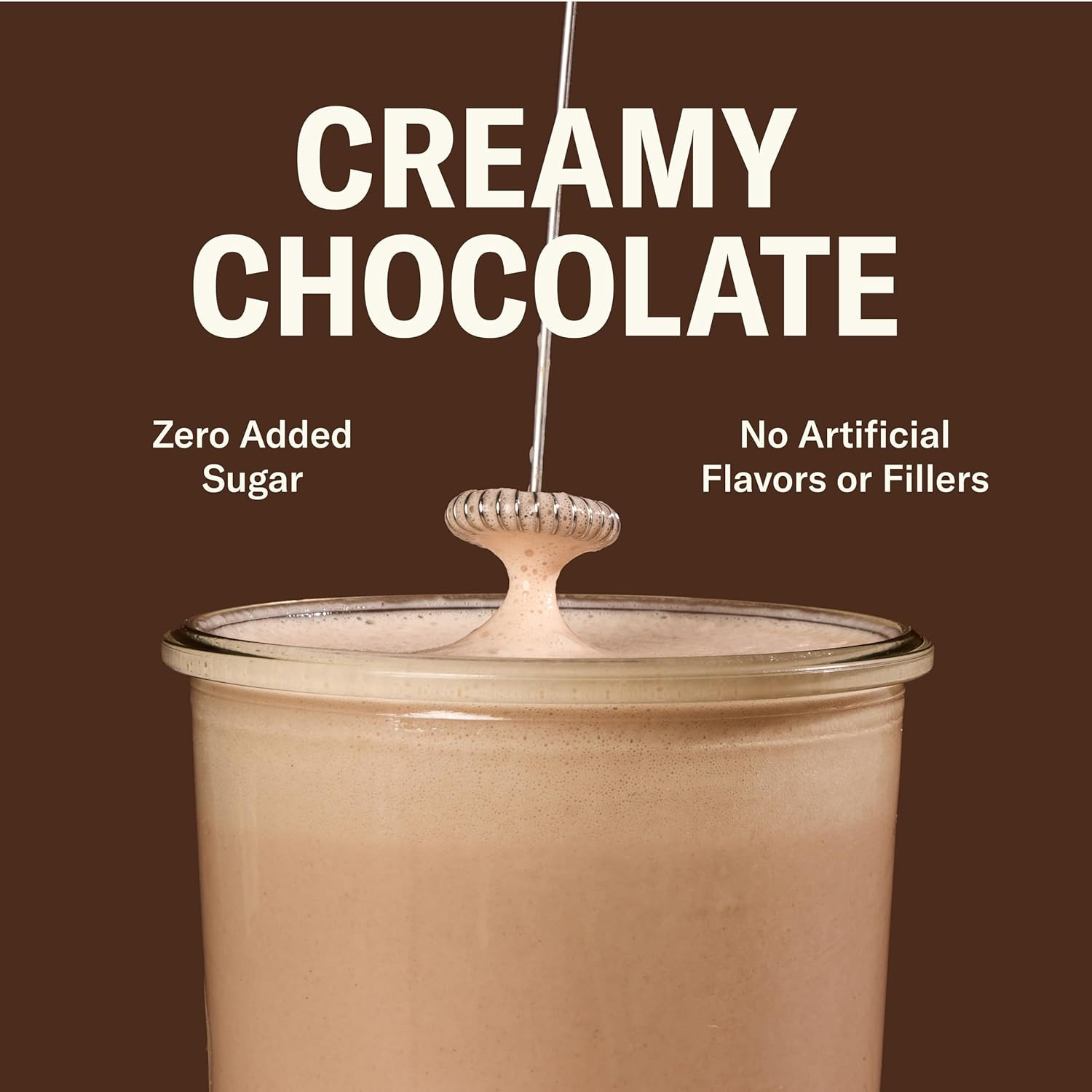 Grass Fed Whey Protein Powder Creamy Chocolate, 24G Protein with Collagen Peptid