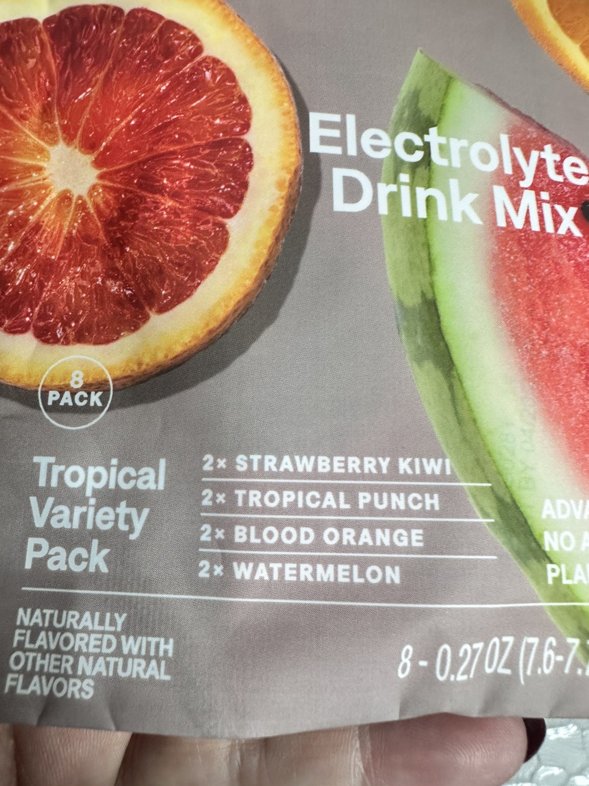 Cure Electrolyte Drink Mix | Tropical Variety | 8 Pack 2.2oz