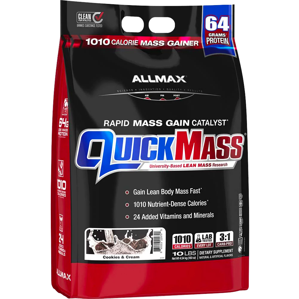 Allmax Nutrition QuickMass 10lb SAME DAY SHIPPING