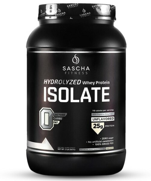 HYDROLYZED WHEY PROTEIN ISOLATE UNFLAVORED By Sascha Fitness