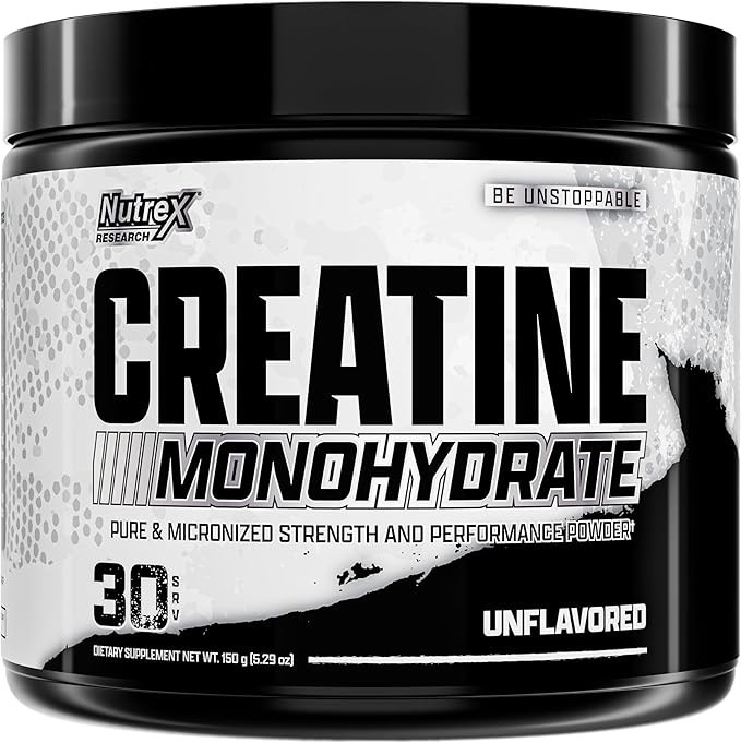 Nutrex Research Creatine Monohydrate Powder Unflavored Micronized Creatine