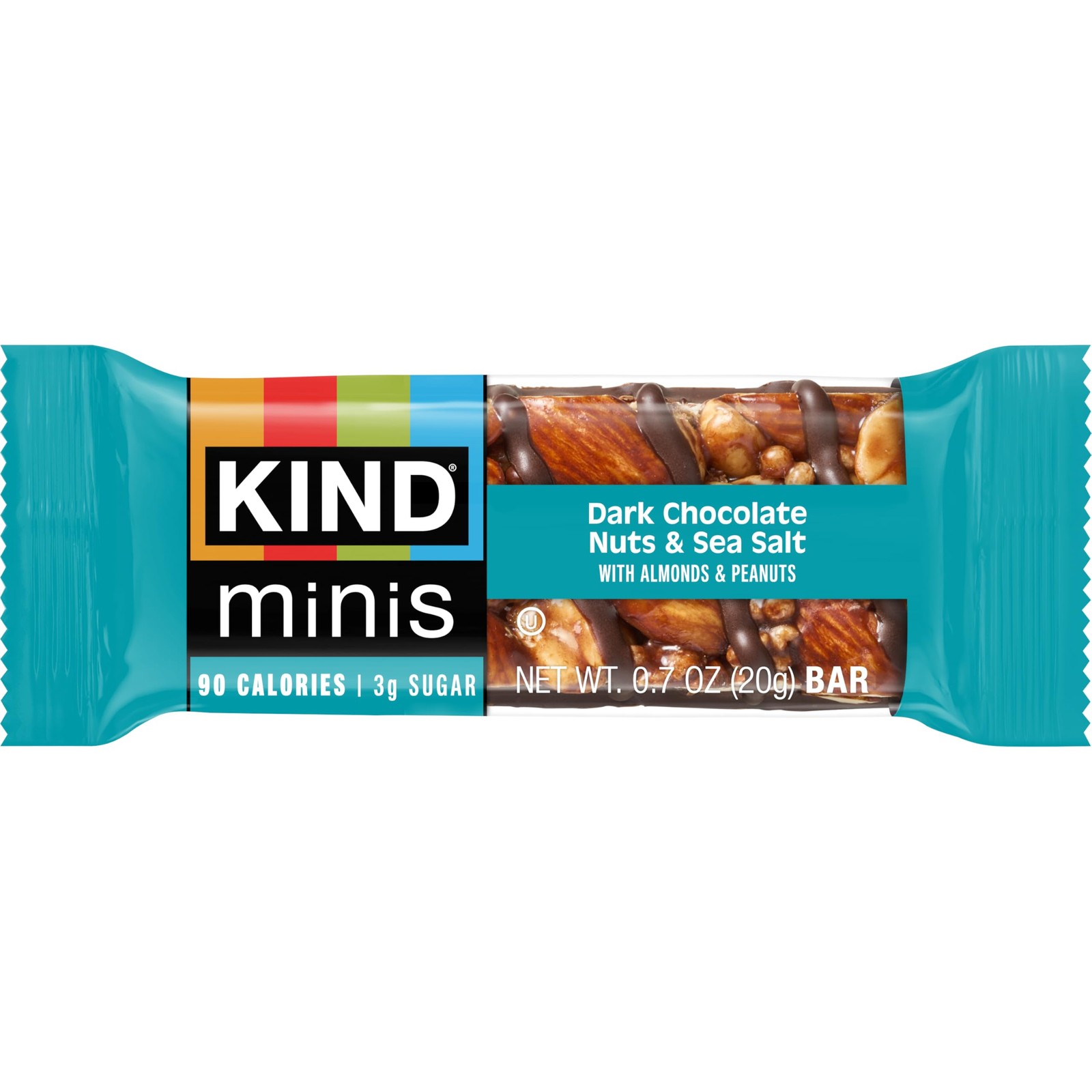 KIND Minis, Dark Chocolate Nuts & Sea Salt, Healthy 0.7 Ounce (Pack of 10)