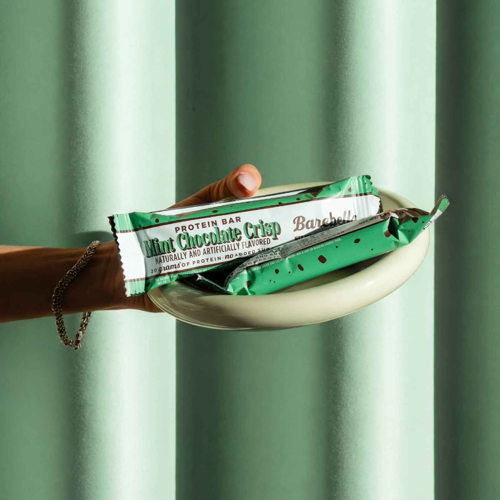 Barebells Mint Chocolate Crisp Protein Bar 20G Protein No Added Sugar 12 X 55G
