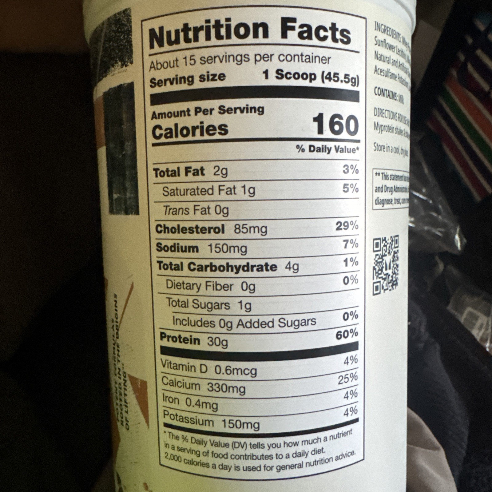 Myprotein Origin Protein Powder In The Butter Pecan Ice Cream flavor.New Sealed
