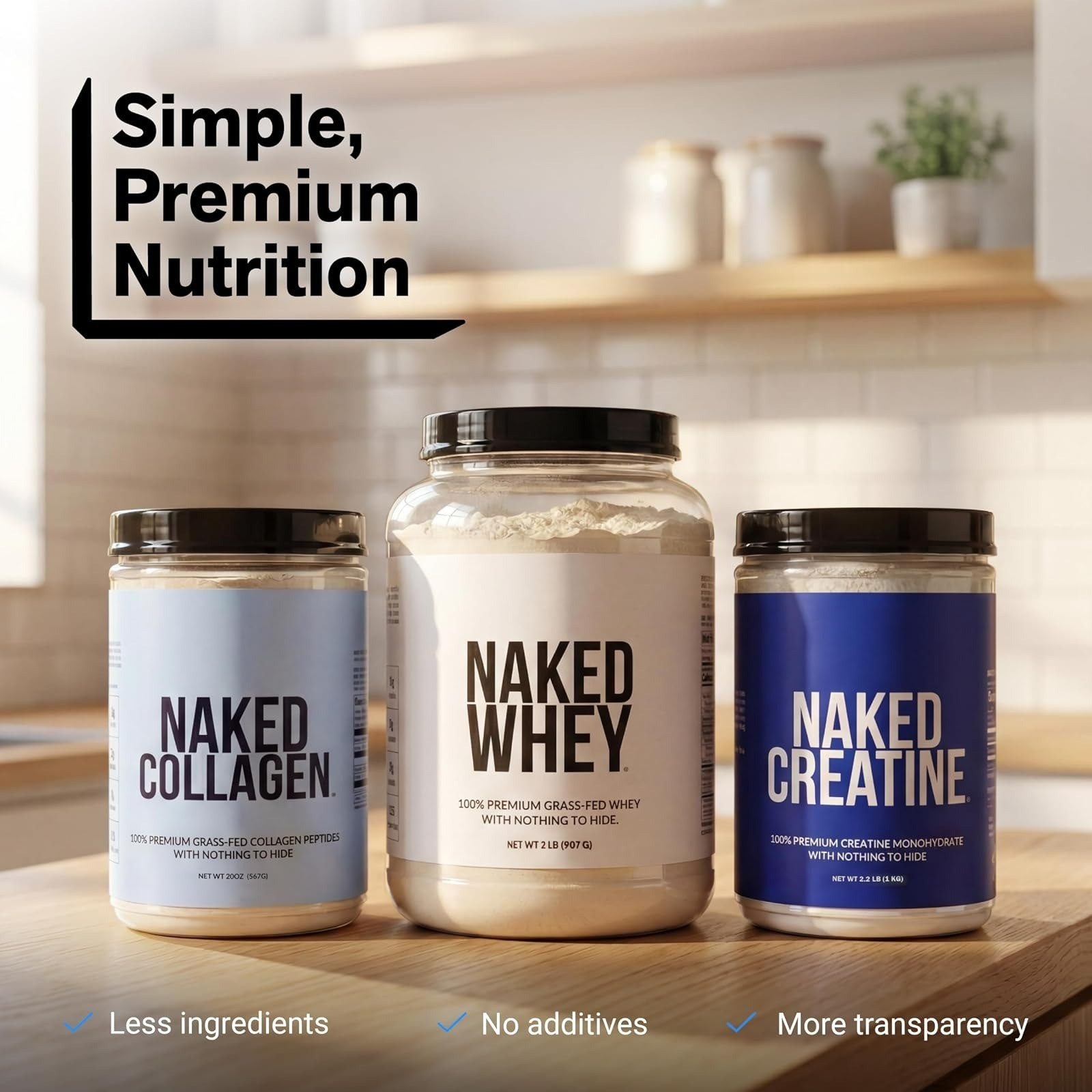 NAKED Pure Micronized Creatine Monohydrate Powder 500g – NSF Certified
