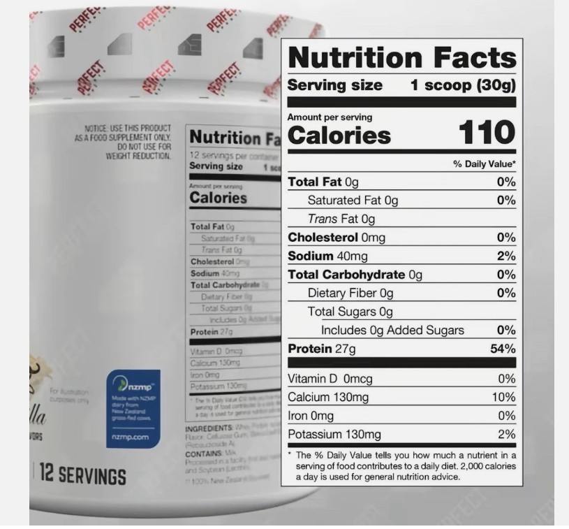 Diesel®, New Zealand Whey Isolate, French Vanilla 360g 12 Servings EXP: 1/2028