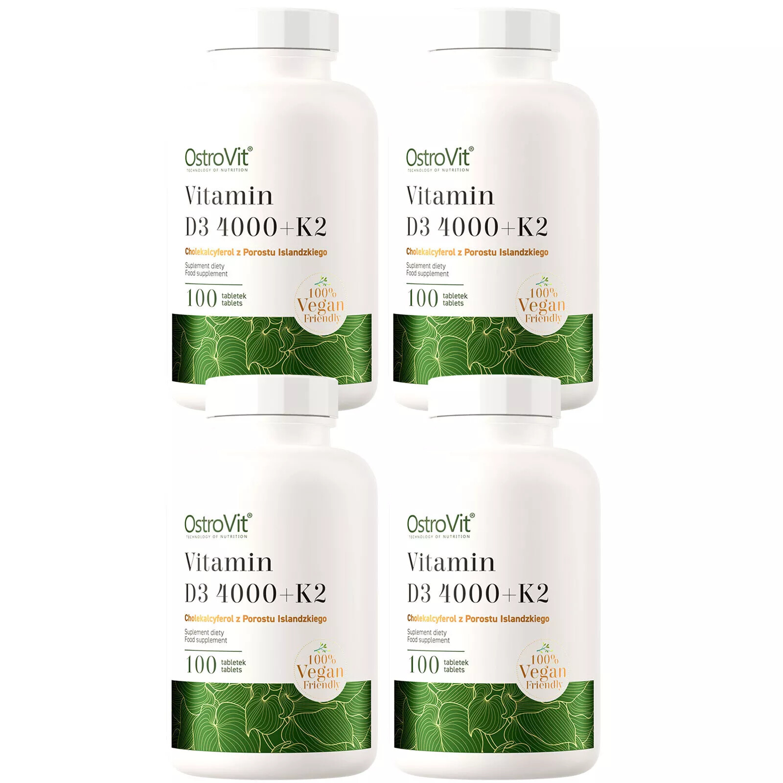 VITAMIN D3 4000+K2 – 100-800 T. – supports the immune system and muscle function