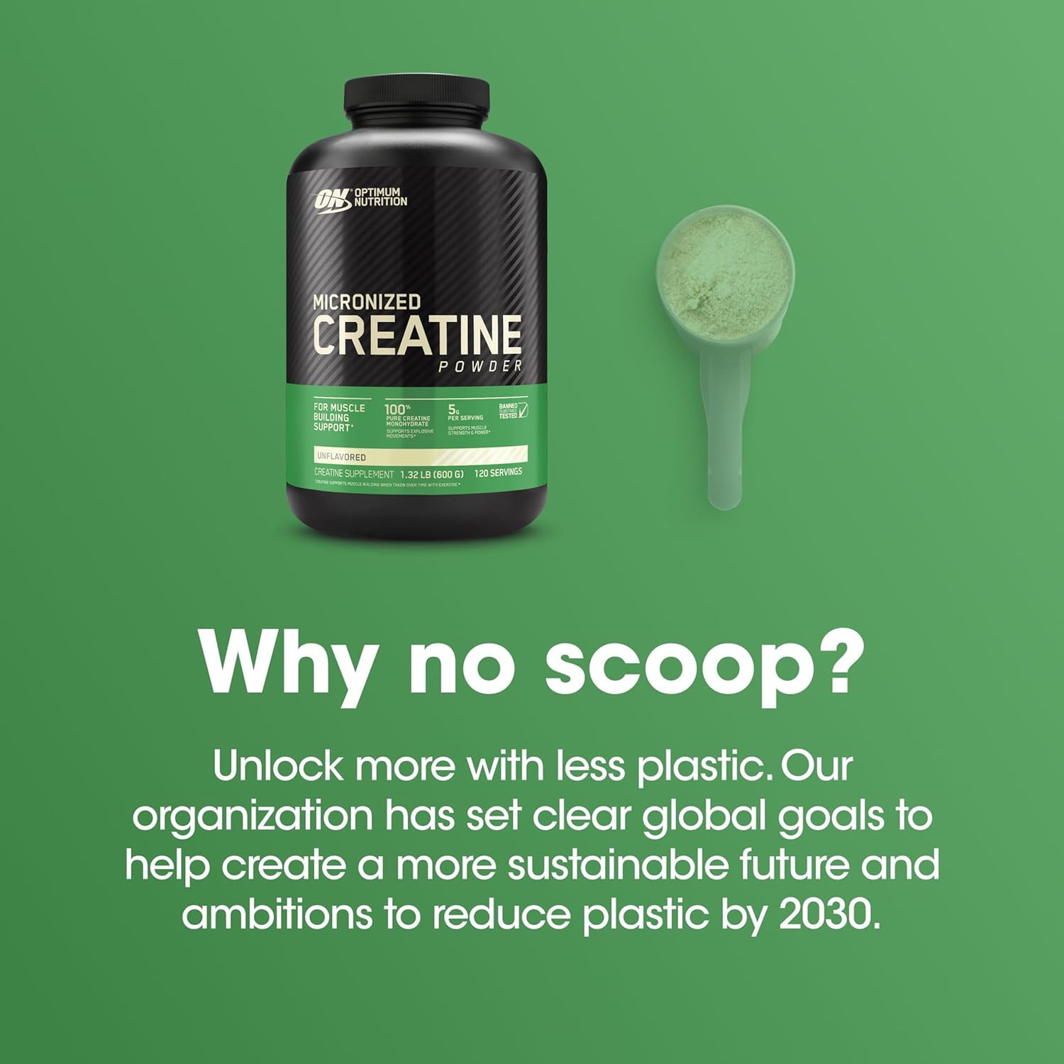 Micronized Creatine Monohydrate Powder, Unflavored, 120 Servings, 600 Grams (Pac