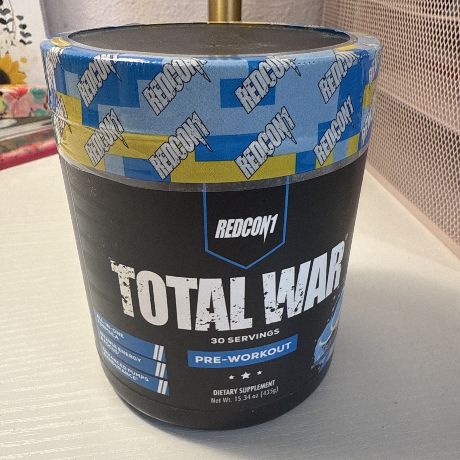 REDCON1 TOTAL WAR PREWORKOUT 30 Servings Sustained Energy Endurance Pumps Focus