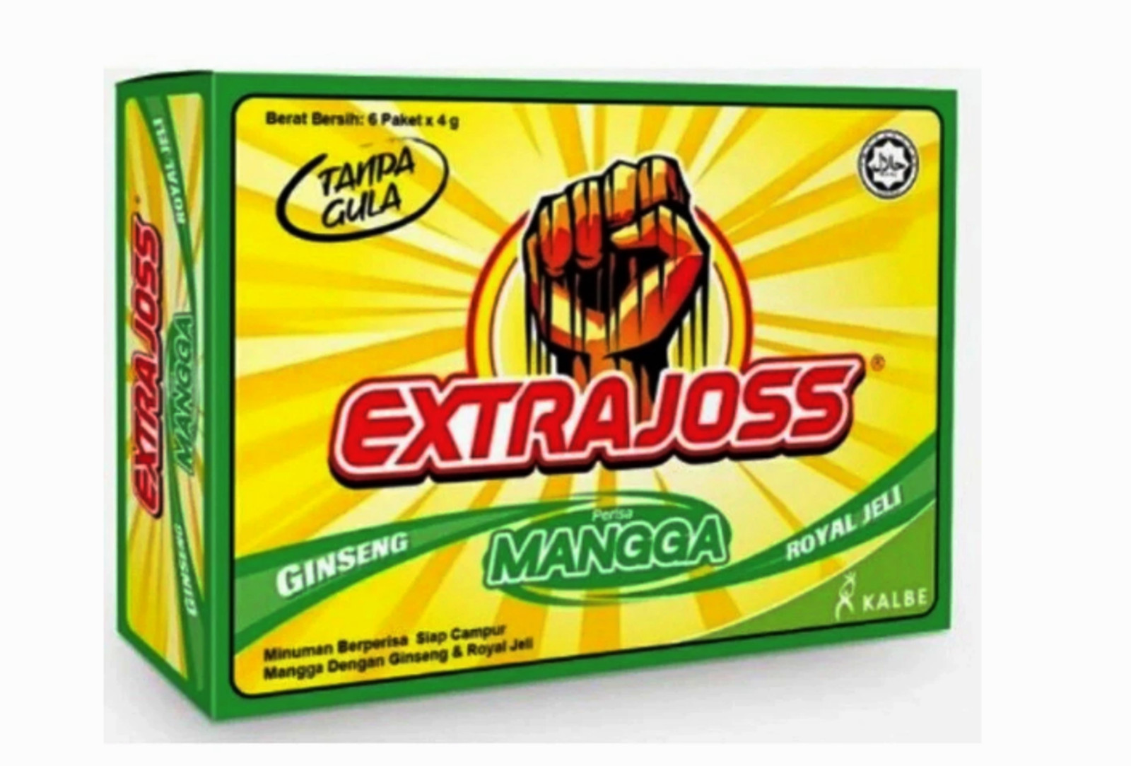 EXTRA JOSS 50 BOX (300 Sachets) Mango Flavour Sugar Free Energy Drink Powder