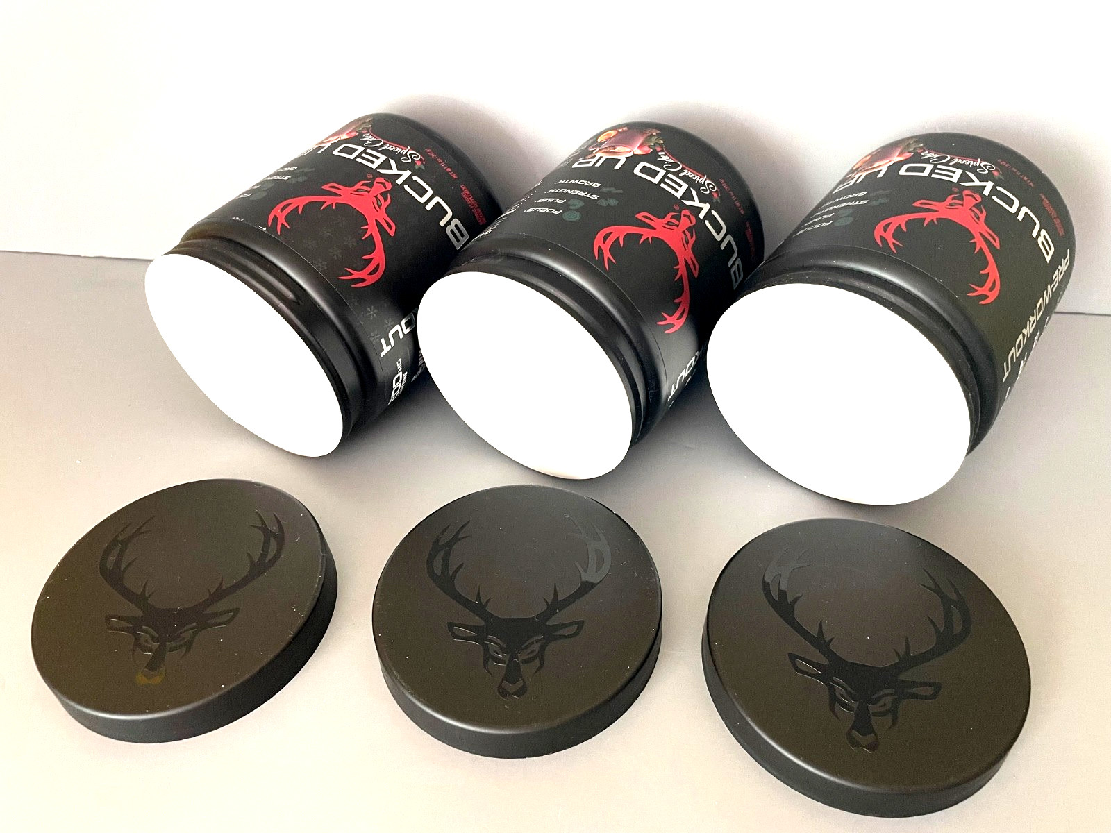 X3) BUCKED UP Pre Workout (30 Servings) EXP 11/27 SPICED CIDER