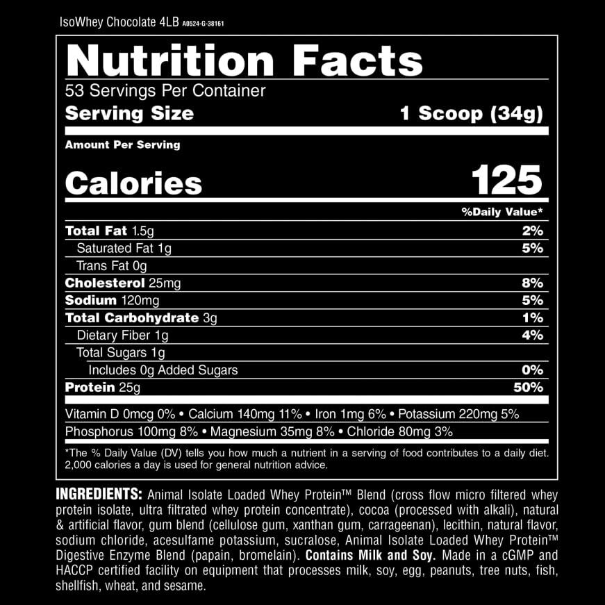 Chocolate Protein Supplement Powder 52 Servings 25g Protein Per Scoop