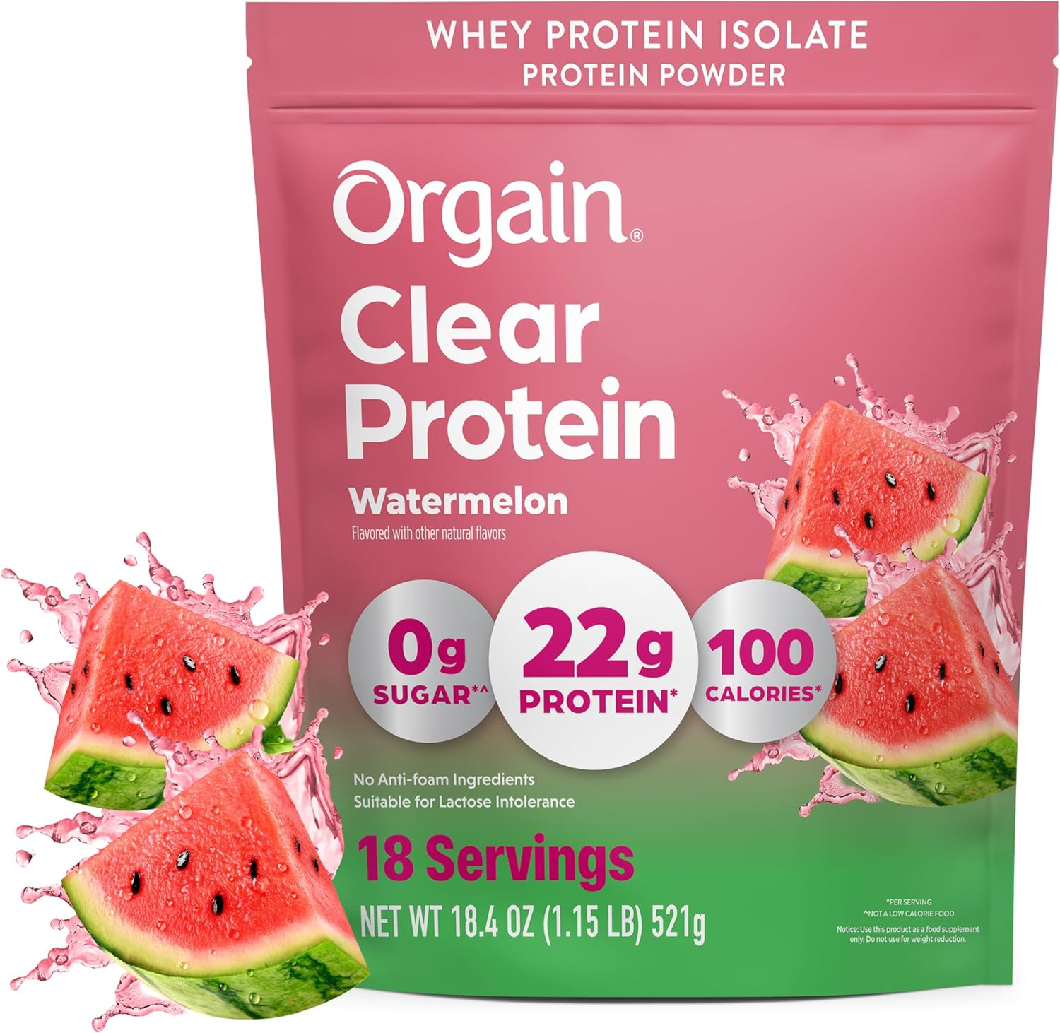 Clear Whey Isolate Protein Powder, Tropical Punch, 22G Protein, 0G Sugar, Suitab