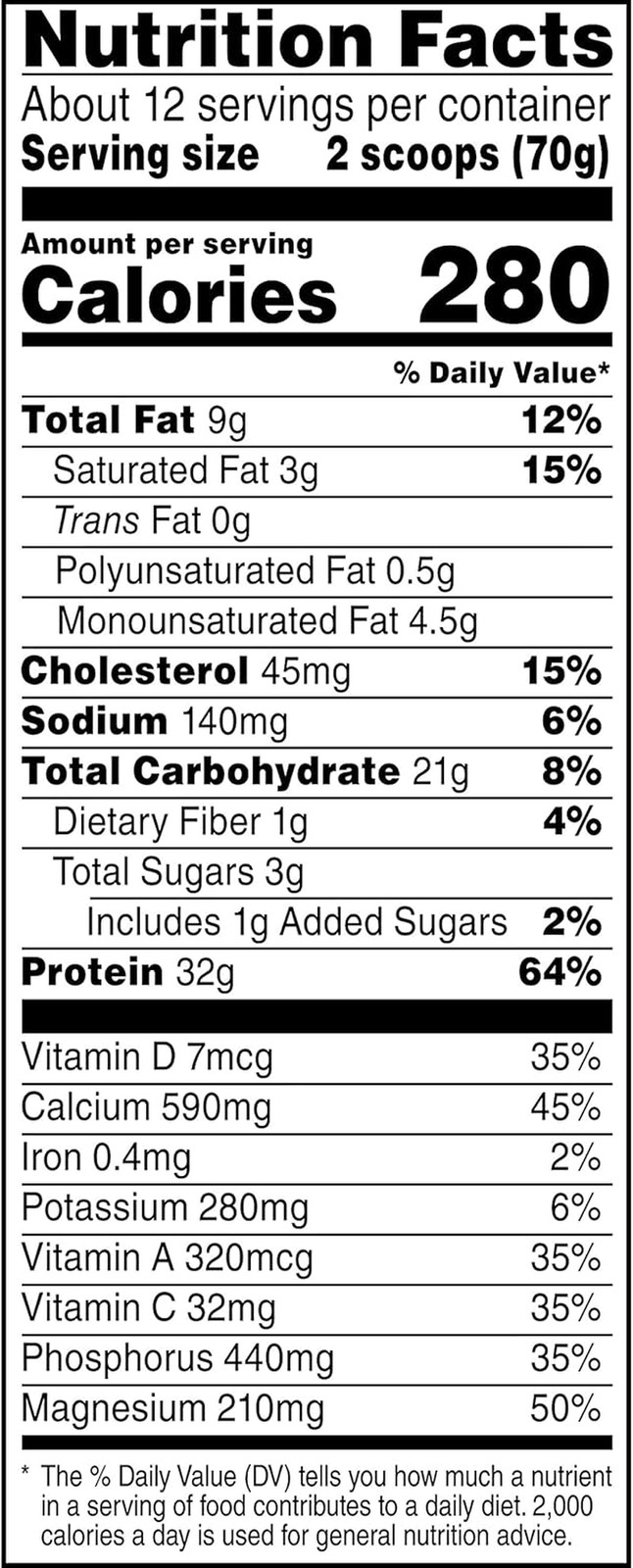 Genuine Protein Powder, Strawberries ‘N Crème, 1.93 Pounds, 12 Servings, 32G Pro